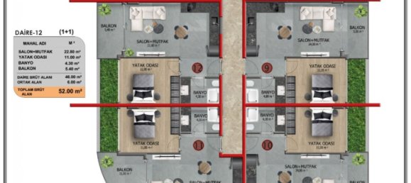 Apartment 2+1 in Kestel, Turkey No. 13123 11