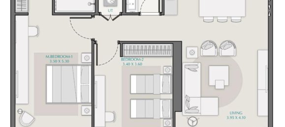 2 غرف نوم شقة في دبي, UAE رقم 96095 20