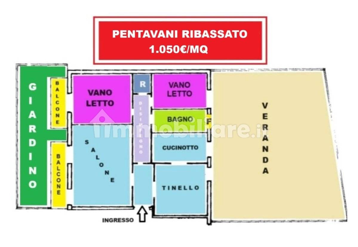 Apartamento de 2 dormitorios en Trani, Italy No. 77232