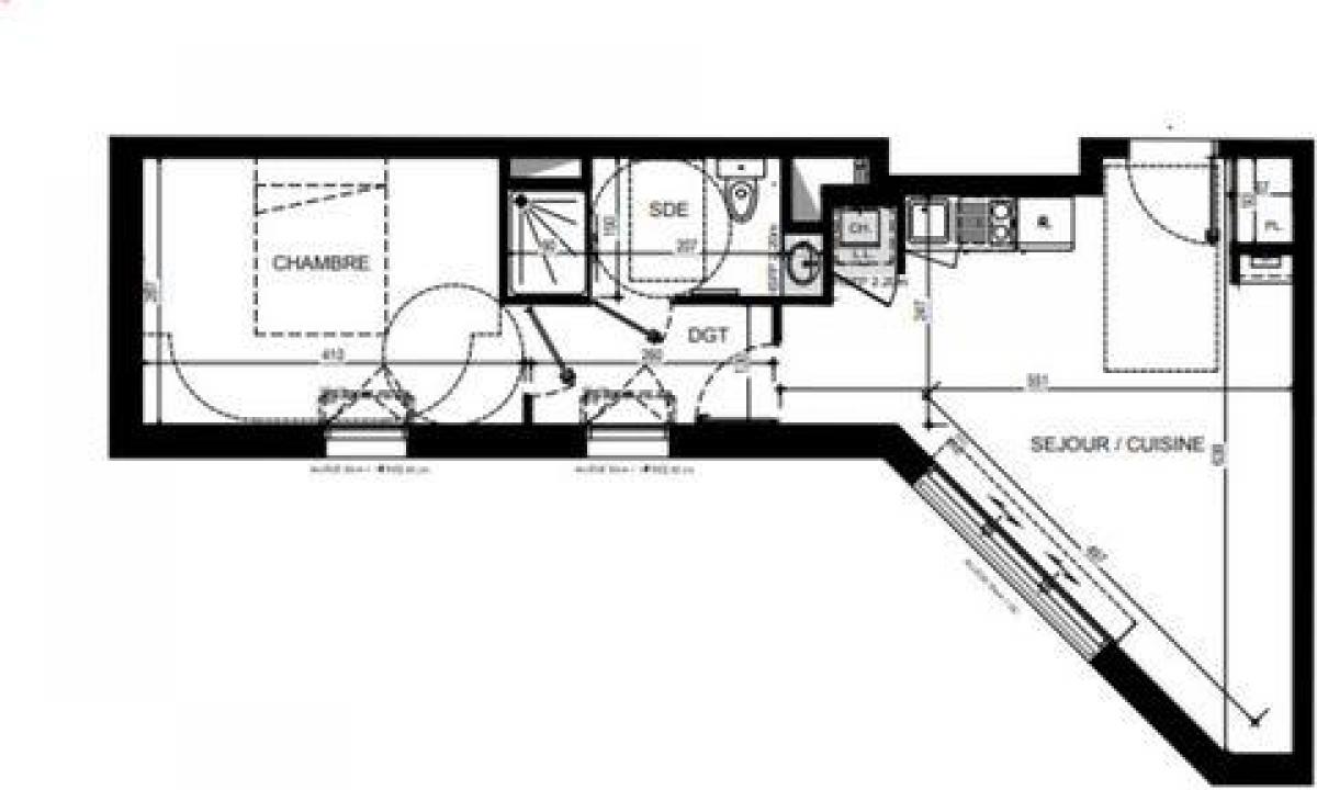 Estúdio em condomínio em Nantes, France N.º 29809