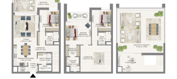 1 غرف نوم شقة في خور دبي, UAE رقم 121259 7