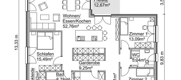 Бунгало с 4 комнатами в Бранденбург, Германия № 43573 4