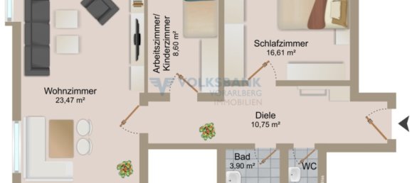 Apartamento de 3 divisões em Dornbirn, Austria N.º 45774 10