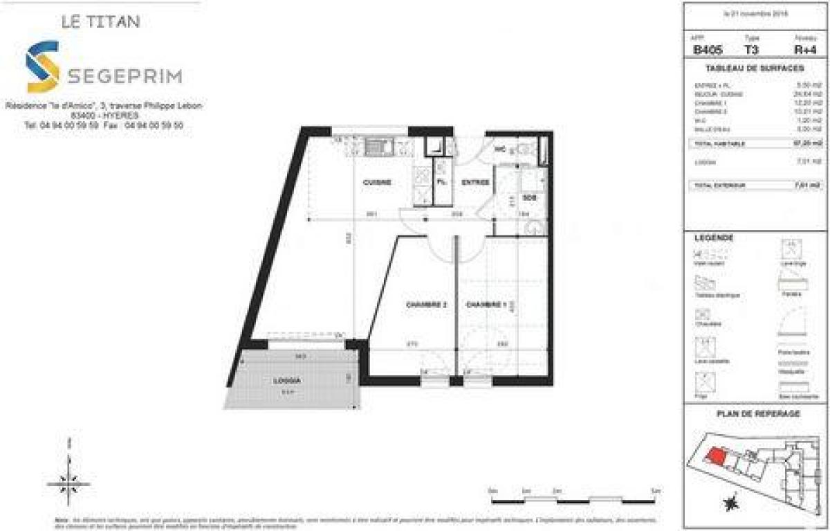 Condominio de 2 dormitorios en Toulon, France No. 5109
