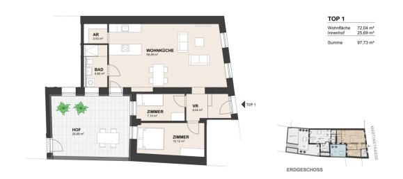 Bureau à Klosterneuburg, Austria 72m² No. 212921 10