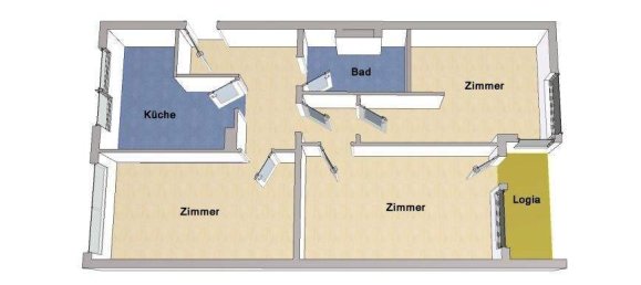 Квартира с 3 комнатами в Веддинг, Германия № 294636 11