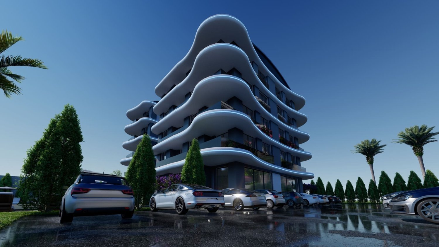 Apartment 2+1 in Lotus Sea Side, Okurcalar, Turkey No. 35169