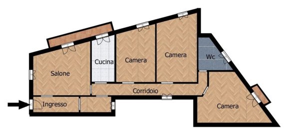 4 rooms Apartment in Naples, Italy No. 10503 73