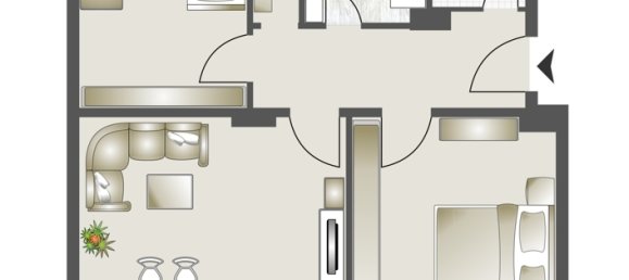 Квартира с 2 спальнями в Ротвайль, Германия № 323331 12