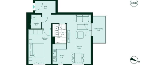 1 Schlafzimmer Wohnung in Dahme-Spreewald, Germany, Nr. 371203 4