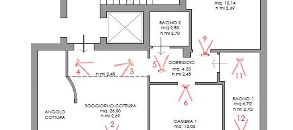 3 rooms Apartment in Venice, Italy No. 53163 10