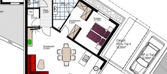 1 Schlafzimmer Wohnung in Absam, Austria, Nr. 100053 12