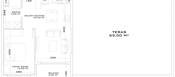 Wohnung 1+1 in Aksu, Turkey, Nr. 32851 26
