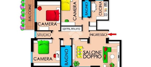 4 bedrooms Apartment in Rome, Italy No. 323548 73
