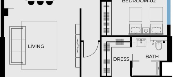 2 Schlafzimmer Wohnung in Coastal Heaven, Deira, UAE, Nr. 64882 9