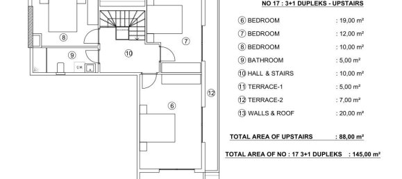 2 rooms Penthouse in Kargicak, Turkey No. 29948 29