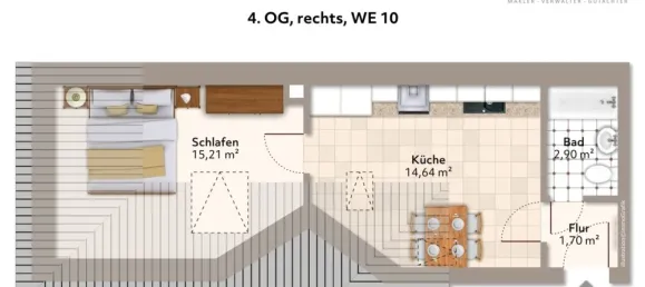 1 Schlafzimmer Wohnung in Cologne, Germany, Nr. 134235 11