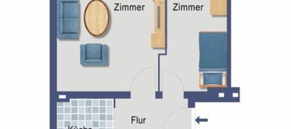 Квартира с 2 комнатами в Тегель, Германия № 59851 3