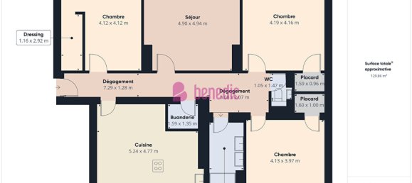 3 bedrooms Apartment in Metz, France No. 59010 4