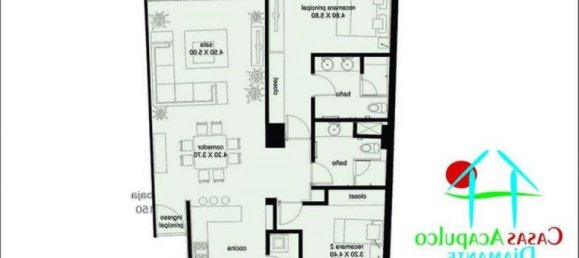 2 bedrooms Apartment in Guerrero, Mexico No. 147012 2