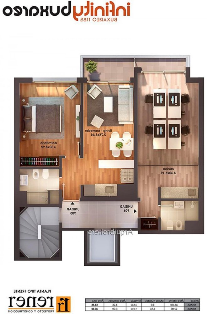 Студия в Монтевидео, Уругвай № 9348