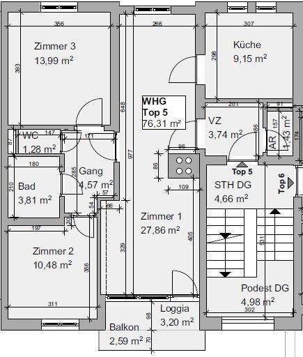 Apartamento de 4 divisões em St. Paul im Lavanttal, Austria N.º 224880