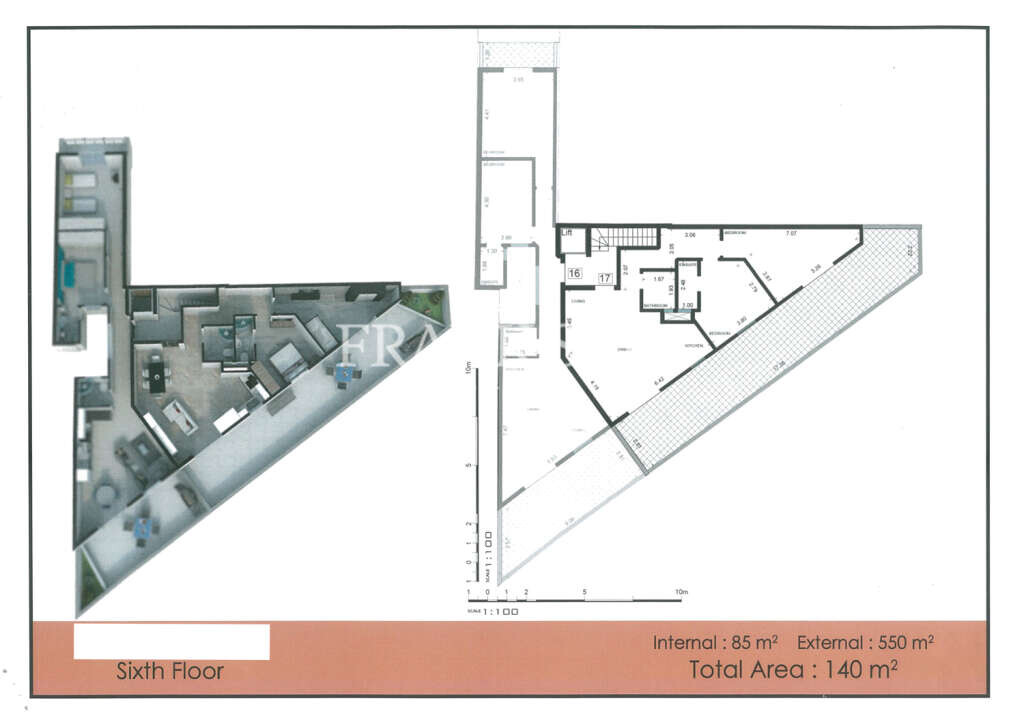 Apartamento em Gzira, Malta 140 m² N.º 2226