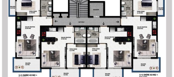 2 rooms Penthouse in Alanya, Turkey No. 29816 13