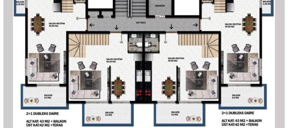 2 rooms Penthouse in Alanya, Turkey No. 29816 14