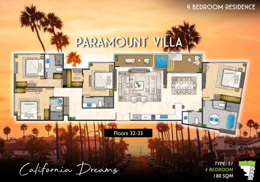 Apartamento de 386 dormitorios en Pattaya, Thailand No. 33556