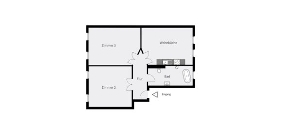 1 غرف نوم شقة في Wilhelmstadt, Germany رقم 35970 9