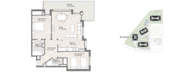 Apartamento T2 em Mijas, Spain N.º 22084 21