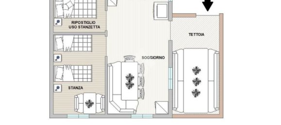 Квартира с 2 комнатами в Спормаджоре, Италия № 267619 19