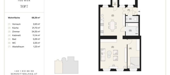 2 rooms Apartment in Hietzing, Austria No. 176922 45