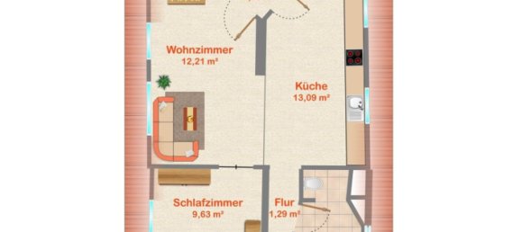 2 Schlafzimmer Wohnung in Baden-Württemberg, Germany, Nr. 13519 22