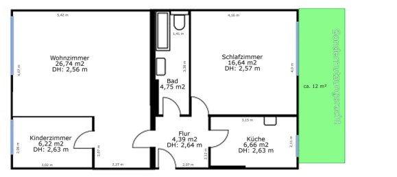 2 rooms Apartment in Neukolln, Germany No. 10921 10