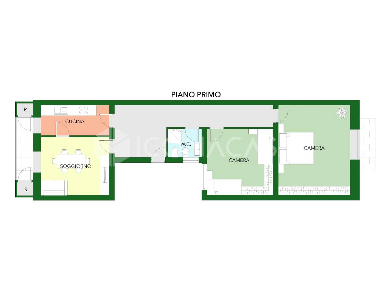 3-Zimmer Wohnung in Bari, Italy, Nr. 21264