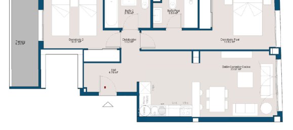 Apartamento T2 em Estepona, Spain N.º 2453 12