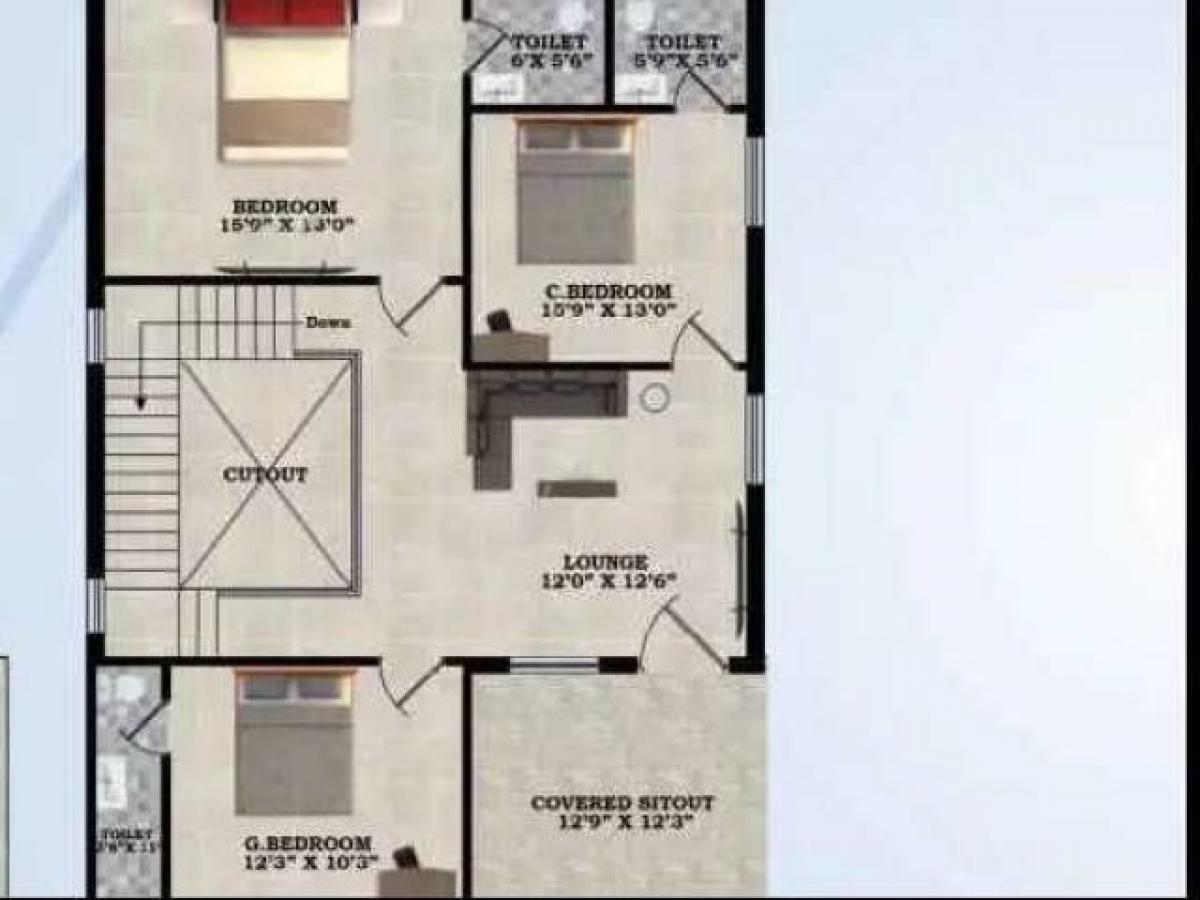 3 bedrooms House in Vijayawada, India No. 26634