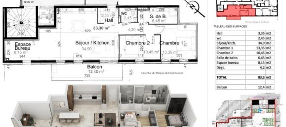 2 غرف نوم شقة في Sarreguemines, France رقم 79764 2