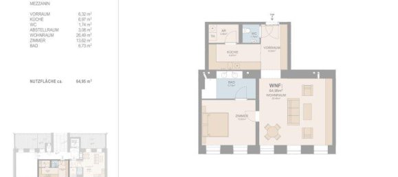 Apartamento de 2 habitaciónes en Vienna, Austria No. 262001 11