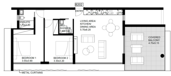 2 bedrooms Apartment in Germasogeia, Cyprus No. 15523 2