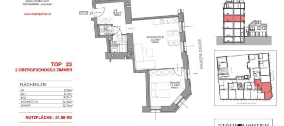 2غرفة شقة في Ottakring, Austria رقم 133355 12