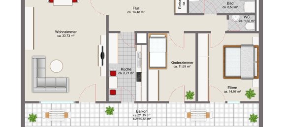Apartamento de 3 habitaciónes en Munich, Germany No. 273887 13