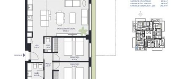 Apartamento de 3 dormitorios en Molina de Segura, Spain No. 149609 2