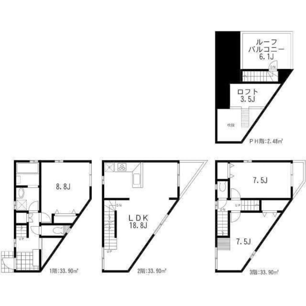 Casa de 3 dormitorios en Tokyo, Japan No. 4675
