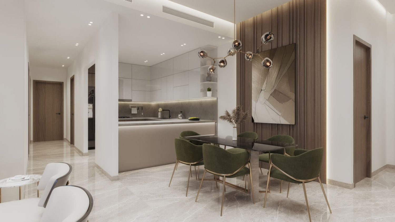 Apartamento de 3 dormitorios en Dubai, UAE No. 38131