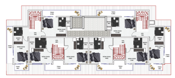 Apartment 1+1 in Avsallar, Turkey No. 30462 13