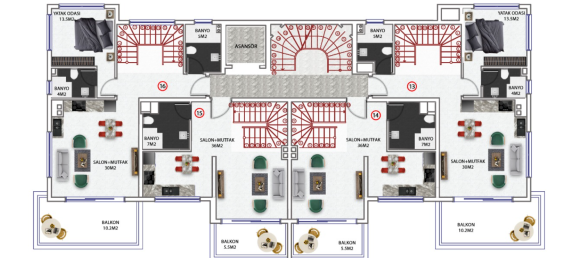 Apartment 1+1 in Avsallar, Turkey No. 30462 15