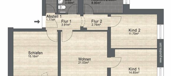 3 Schlafzimmer Wohnung in Würzburg, Germany, Nr. 278145 17